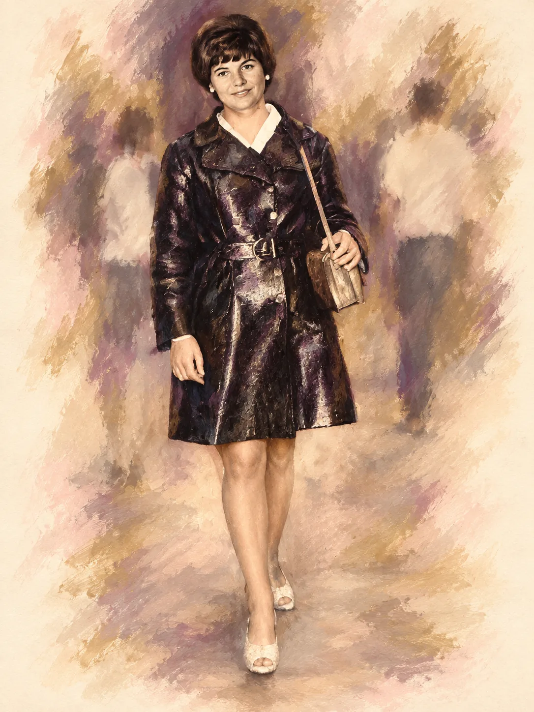 Painted portrait of Crystal
